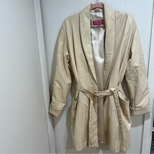 Vintage 100% Leather Trench Coat